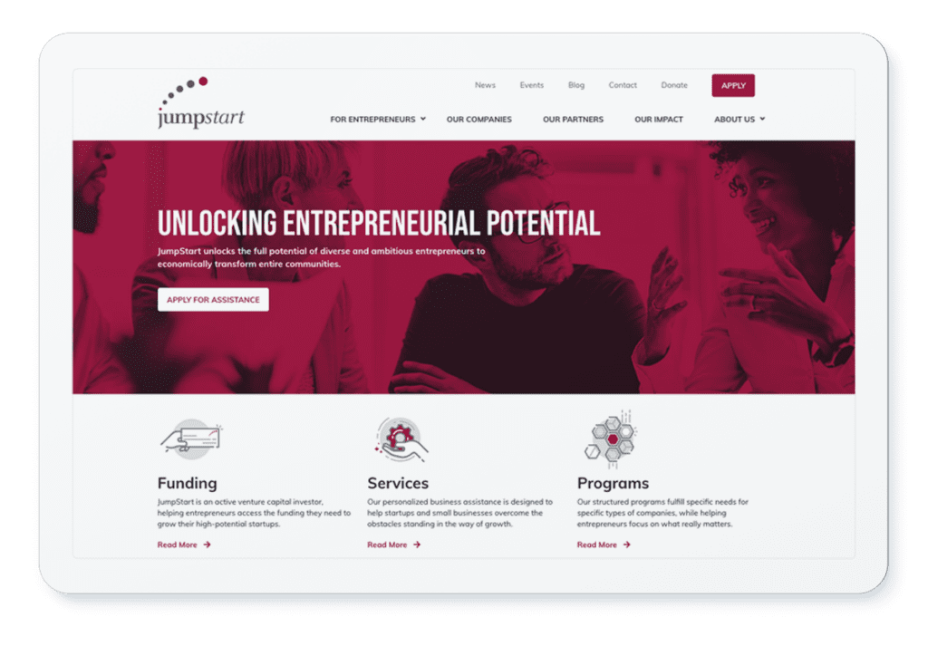 JumpStart Website Redesign
